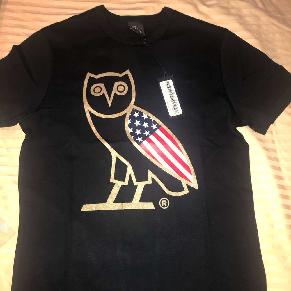 ovo shirt American flag/Chicago